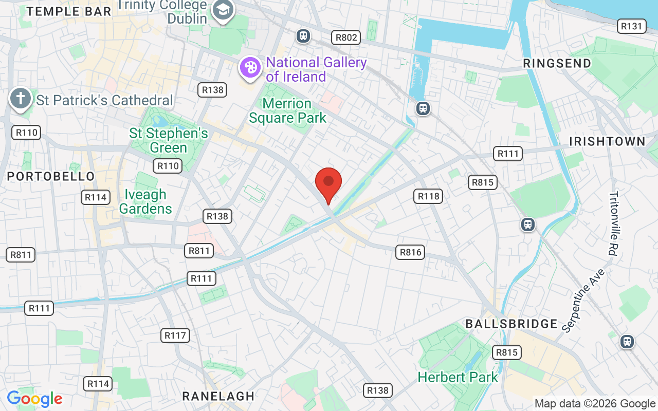 Map showing the location of Kinore Accountants in Dublin, Ireland