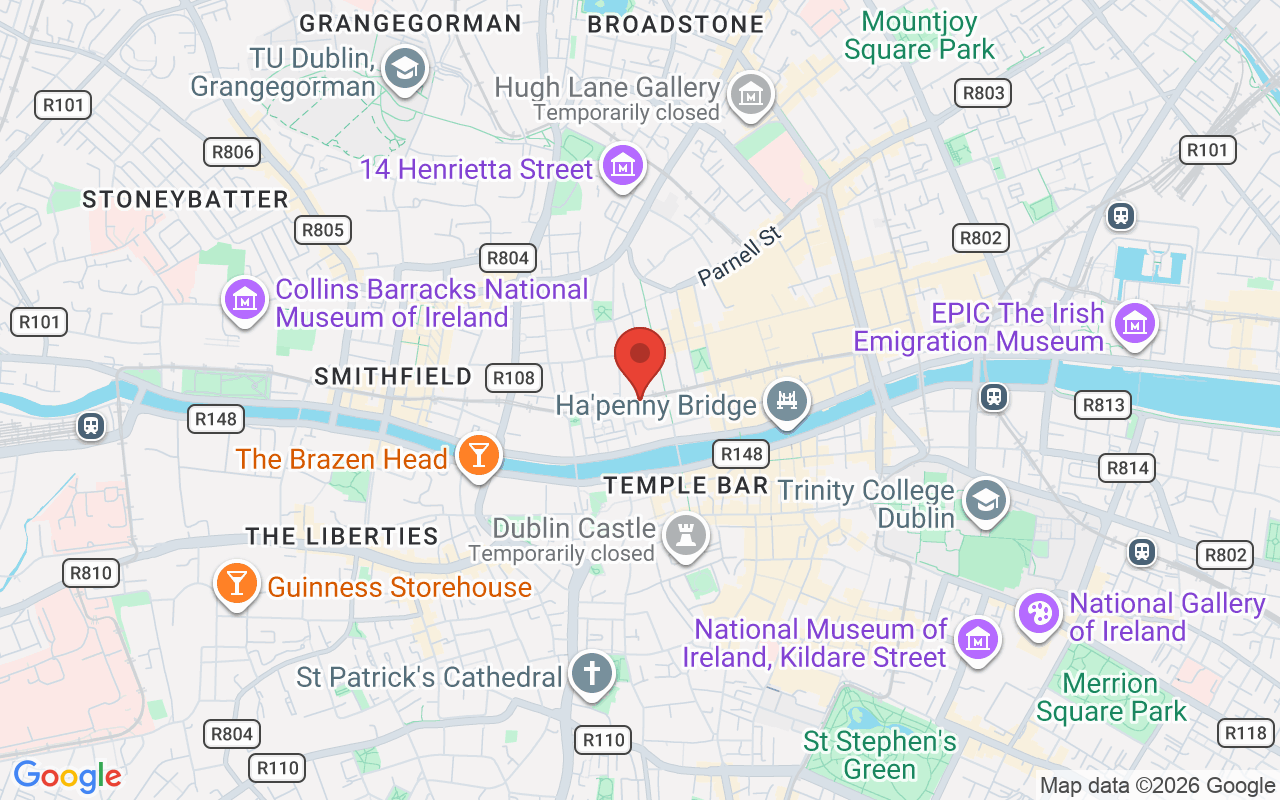 Map showing the location of Prosperous Financial in Dublin, Ireland