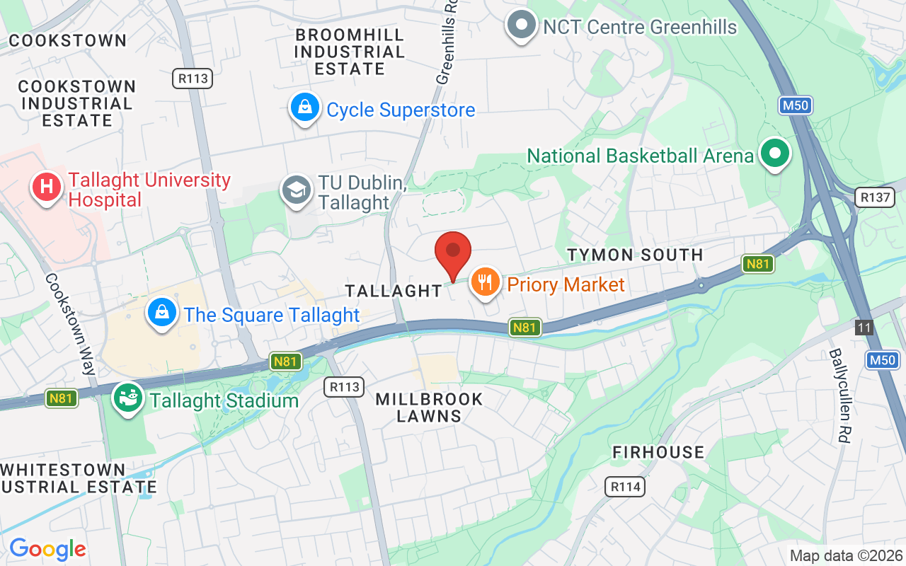 Map showing the location of DUBLIN SOUTH COUNSELLING in Dublin, Ireland