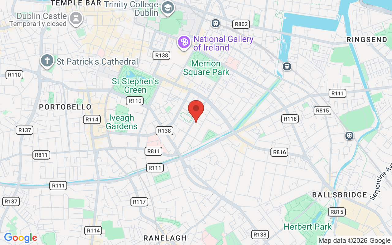 Map showing the location of Investwise Financial Planning Limited in Dublin, Ireland