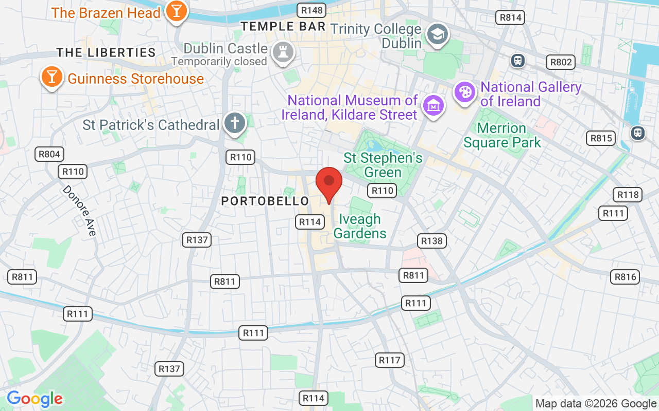 Map showing the location of Rory Williams Chartered Accountants in Dublin, Ireland