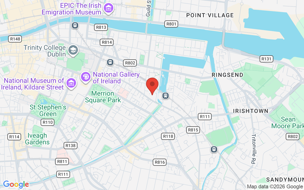 Map showing the location of Greavy & Co Accountants in Dublin, Ireland