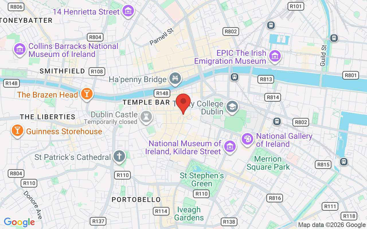 Map showing the location of Highfield Financial Planning in Dublin, Ireland