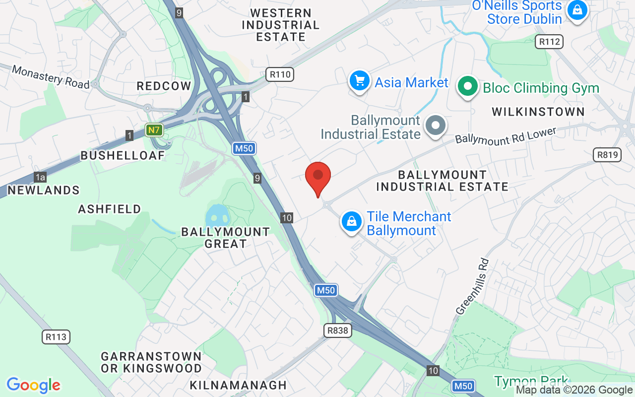 Map showing the location of Just-Print | Printing Services Dublin in Dublin, Ireland