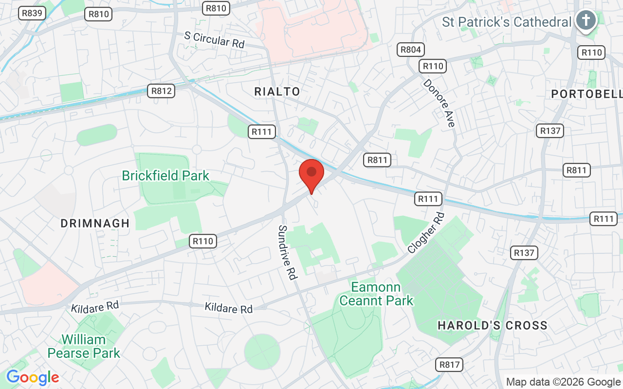 Map showing the location of Mosaic Counselling & Psychotherapy Clinic Dublin in Dublin, Ireland